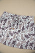 Abstract Camo Print Elastic Waist Drawstring Mini Skirt