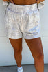 Abstract Camo Print Pullover Top And Casual Short Set