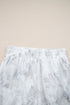 Abstract Camo Print Pullover Top And Casual Short Set