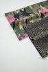 Abstract Camouflage Leopard Patchwork Straight Leg Jeans