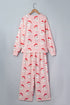 Abstract Character Print Long Sleeve Shift Lounge Set