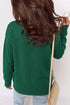 Abstract Dog Embroidered Round Neck Applique Sweater