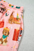 Abstract Dog Pattern Multi Piece Lounge Set