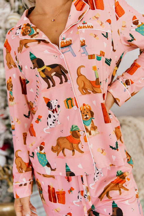 Abstract Dog Pattern Multi Piece Lounge Set