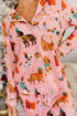 Abstract Dog Pattern Multi Piece Lounge Set