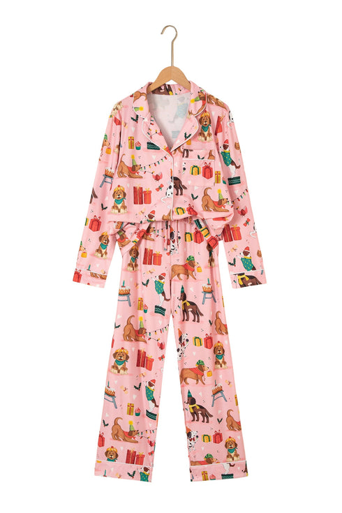 Abstract Dog Pattern Multi Piece Lounge Set