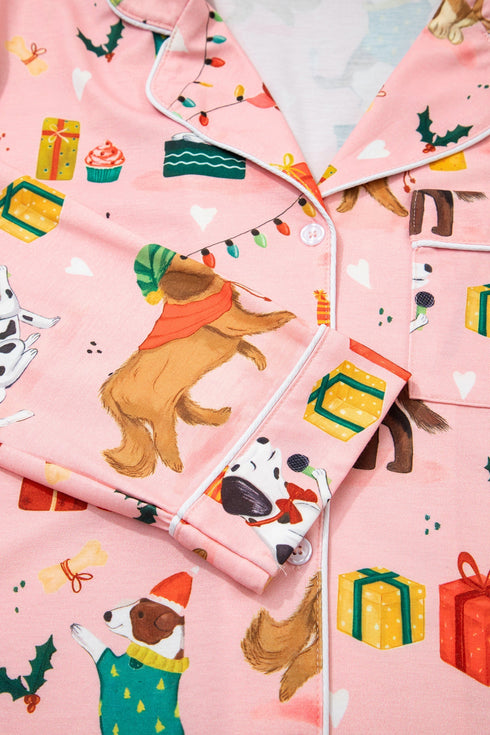 Abstract Dog Pattern Multi Piece Lounge Set