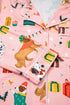 Abstract Dog Pattern Multi Piece Lounge Set