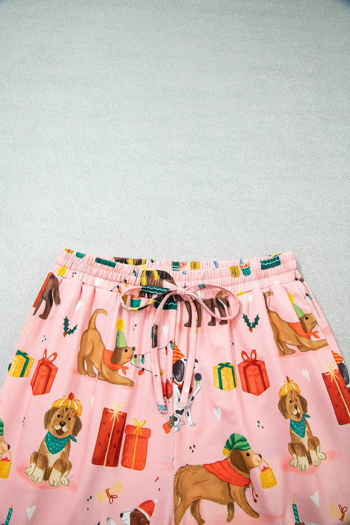 Abstract Dog Pattern Multi Piece Lounge Set