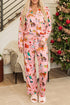 Abstract Dog Pattern Multi Piece Lounge Set