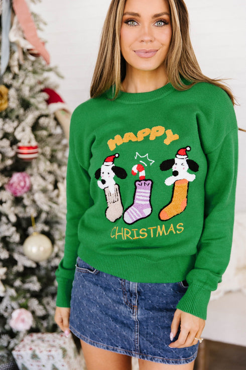 Abstract Embroidered Patch Applique Art Inspired Pullover Sweater