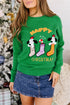 Abstract Embroidered Patch Applique Art Inspired Pullover Sweater