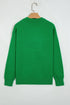 Abstract Embroidered Patch Applique Art Inspired Pullover Sweater