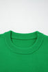 Abstract Embroidered Patch Applique Art Inspired Pullover Sweater