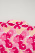 Abstract Floral Balloon Sleeve Button Down Shirt