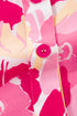 Abstract Floral Balloon Sleeve Button Down Shirt