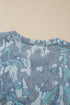 Abstract Floral Print Loose Pullover Drawstring Pants Two Piece Set