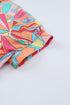 Abstract Geometric Print Relaxed Fit Button Up Shirt