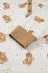 Abstract Gingerbread Print Paneled Long Sleeve Two Piece Lounge Set