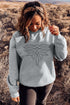 Abstract Graphic Print Long Sleeve Crew Neck Pullover