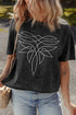 Abstract Line Art Graphic Mineral Washed Boyfriend Tee