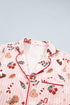 Abstract Pattern Short Sleeve Two Piece Lounge Set