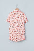 Abstract Pattern Short Sleeve Two Piece Lounge Set