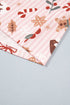 Abstract Pattern Short Sleeve Two Piece Lounge Set