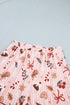 Abstract Pattern Short Sleeve Two Piece Lounge Set