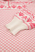 Abstract Print Button Detail Stand Neck Sweater