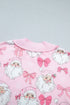 Abstract Print Drop Shoulder High Neck Sweatshirt