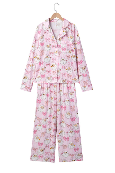 Abstract Print Full Length Long Sleeve Lounge Set