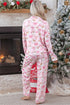 Abstract Print Full Length Long Sleeve Lounge Set