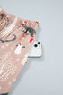 Abstract Print Long Sleeve Pullover Two Piece Lounge Set