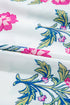 Abstract Print Patchwork Puff Sleeve Split Neckline Maxi Dress
