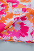 Abstract Print V Neck Short Sleeve Woven Blouse