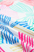 Abstract Print Waffle Knit Dolman Sleeve Relaxed Top
