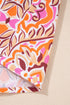 Abstract Printed Long Sleeve Tied Neckline Mini Dress