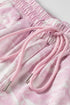Abstract Side Stripe Long Sleeve Top Loose Pant Set