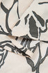 Abstract Sketch Floral Button Front Woven Blouse