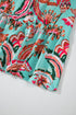 Abstract Smocked Bodice Knotted Strap Ruffled Maxi Dress