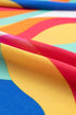 Abstract Swirl Print Surplice Tie Waist Dress