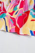 Abstract Swirl Print Tiered Tie Shoulder Maxi Dress