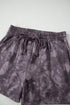 Abstract Woodland Print Baggy Pullover Drawstring Short Sets