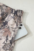Abstract Woodland Print Long Sleeve Casual Short Set