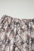 Abstract Woodland Print Long Sleeve Casual Short Set