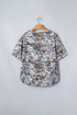 Abstract Woodland Print Western Henley Tunic Shirt