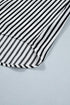 Striped Pattern Half Sleeve Button Up Blouse