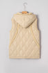Casual Solid Quilted Padded Fleece Lined Vest