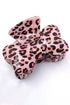 Acetate Bow Silhouette Patterned Hair Claw Clip